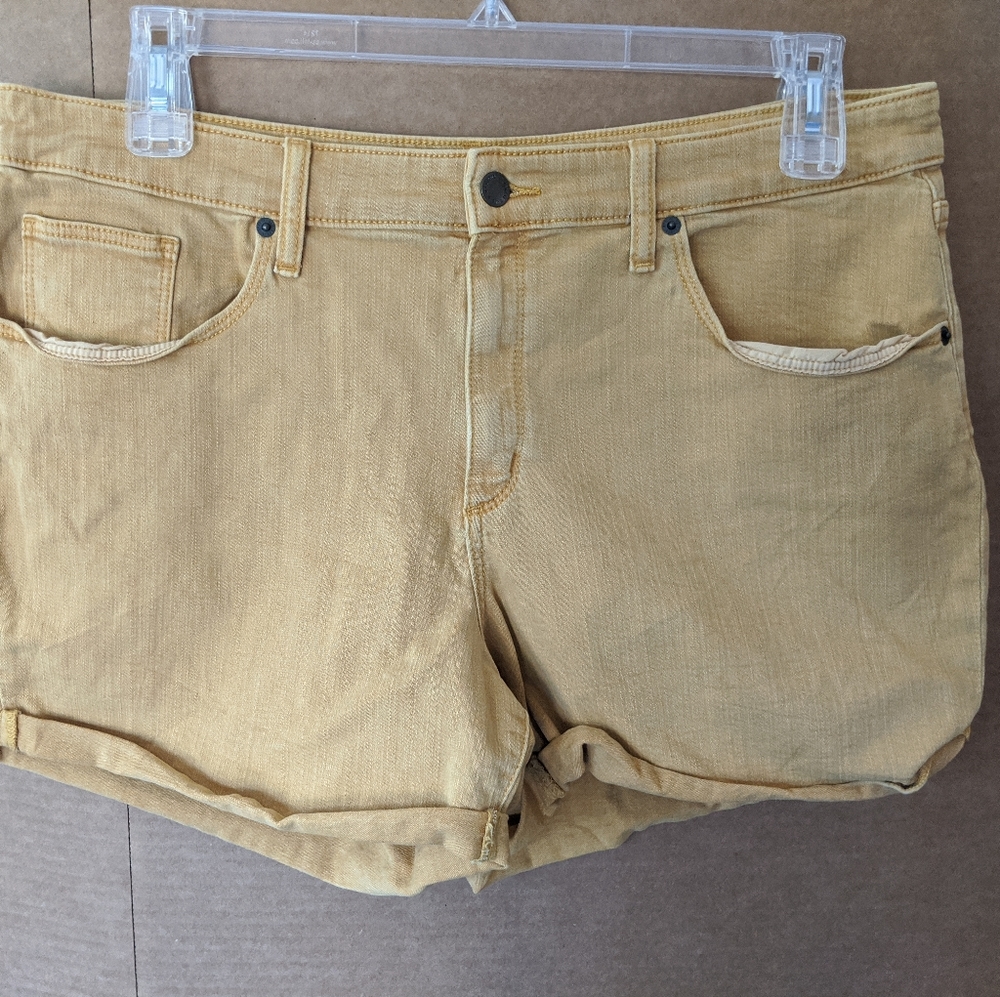 Mustard yellow Jean shorts